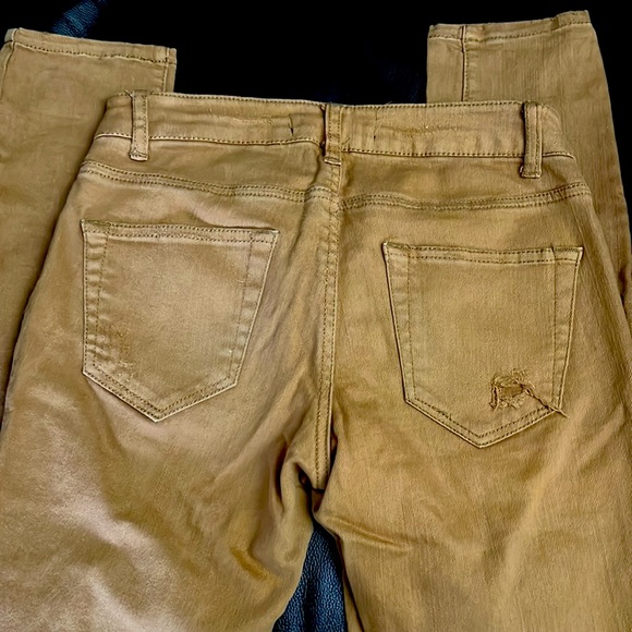 Forever 22 destructed jeans, dark khaki color- $15! - Picture 5 of 5